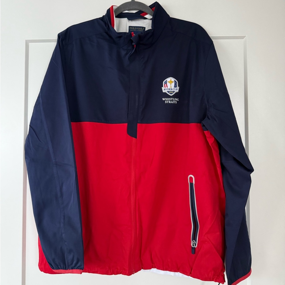 POLO GOLF Ralph Lauren Men’s WHISTLING STRAIGHTS Windbreaker never worn